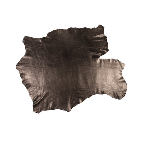 Large Metallic Antique Gold Foil Lamb Leather