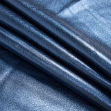 Medium Metallic Blue Foil Lamb Leather