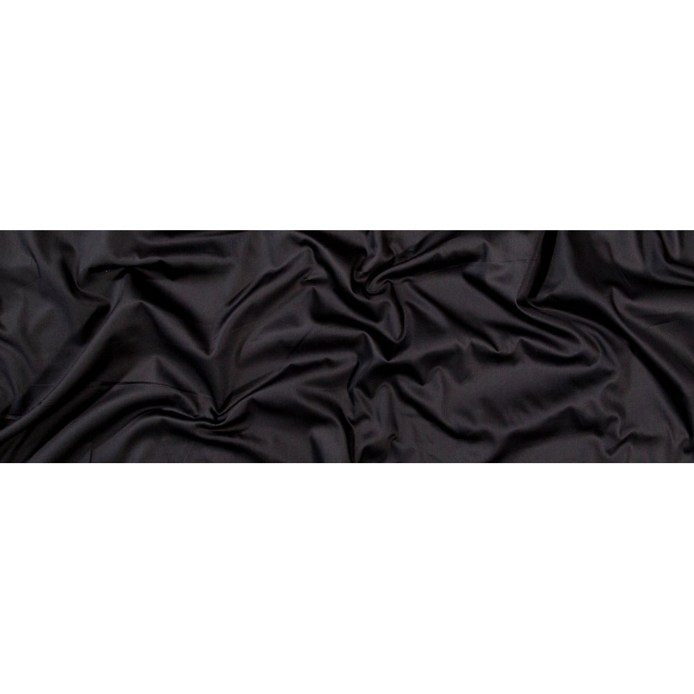 Mercerized Organic Egyptian Cotton Shirting - Black - Ravello Collection