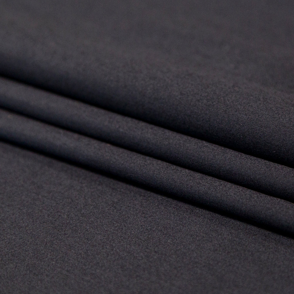 Mercerized Organic Egyptian Cotton Shirting - Black - Ravello Collection