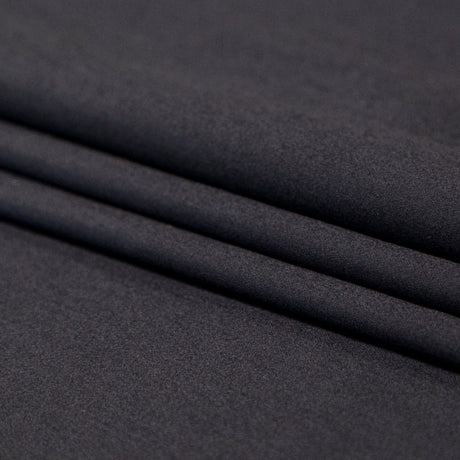 Mercerized Organic Egyptian Cotton Shirting - Black - Ravello Collection
