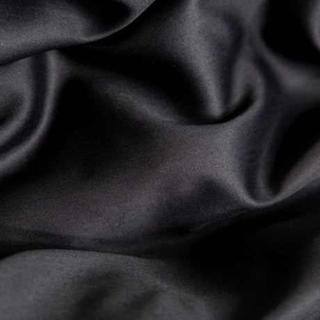 Mercerized Organic Egyptian Cotton Shirting - Black - Ravello Collection
