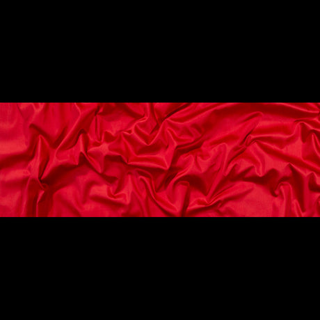 Mercerized Organic Egyptian Cotton Shirting - Red - Ravello Collection