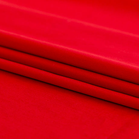 Mercerized Organic Egyptian Cotton Shirting - Red - Ravello Collection