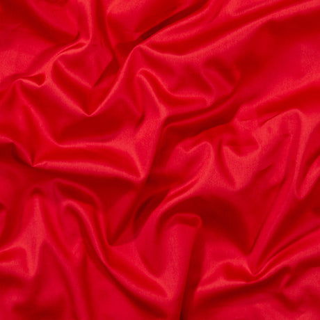 Mercerized Organic Egyptian Cotton Shirting - Red - Ravello Collection