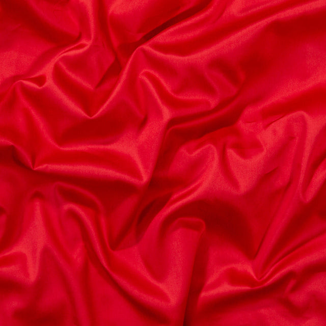 Mercerized Organic Egyptian Cotton Shirting - Red - Ravello Collection