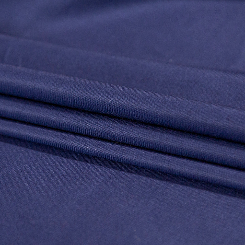 Mercerized Organic Egyptian Cotton Shirting - Bright Navy - Ravello Collection