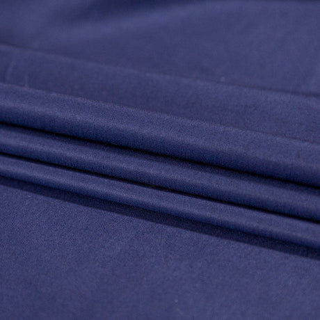 Mercerized Organic Egyptian Cotton Shirting - Bright Navy - Ravello Collection
