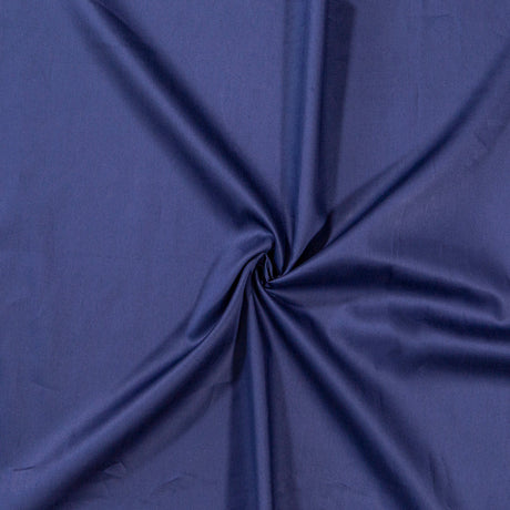 Mercerized Organic Egyptian Cotton Shirting - Bright Navy - Ravello Collection