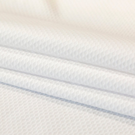Bullseye Organic Cotton Pique - White - Maiori Collection
