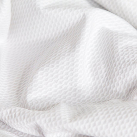 Bullseye Organic Cotton Pique - White - Maiori Collection