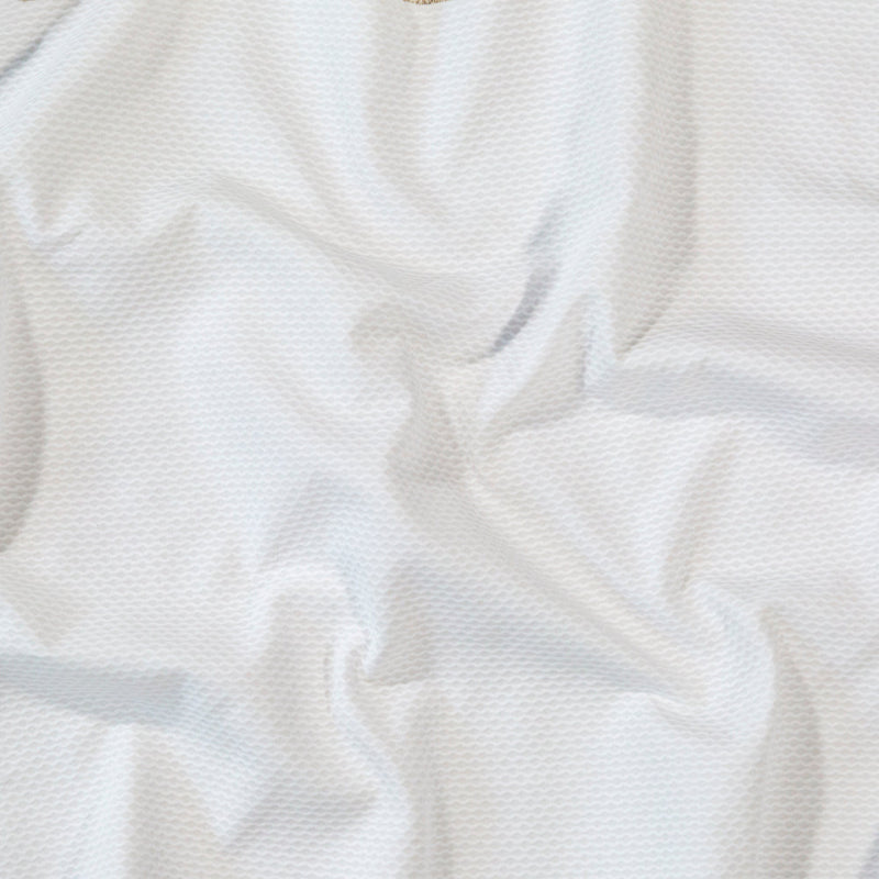 Bullseye Organic Cotton Pique - White - Maiori Collection