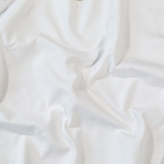 Bullseye Organic Cotton Pique - White - Maiori Collection