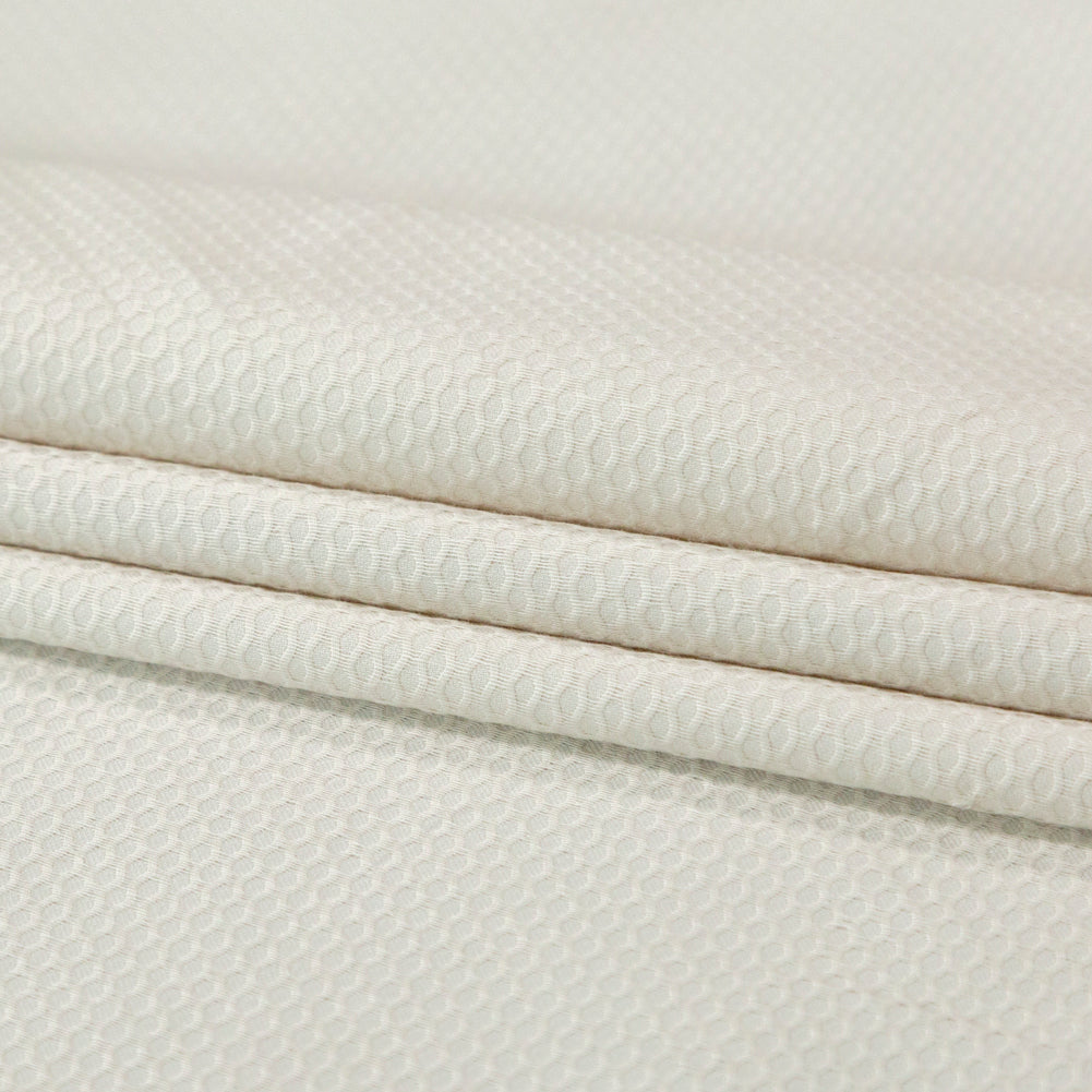 Bullseye Organic Cotton Pique - Beige - Maiori Collection