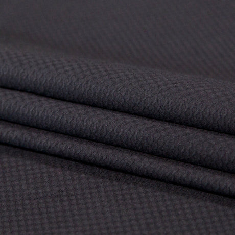 Bullseye Organic Cotton Pique - Black - Maiori Collection