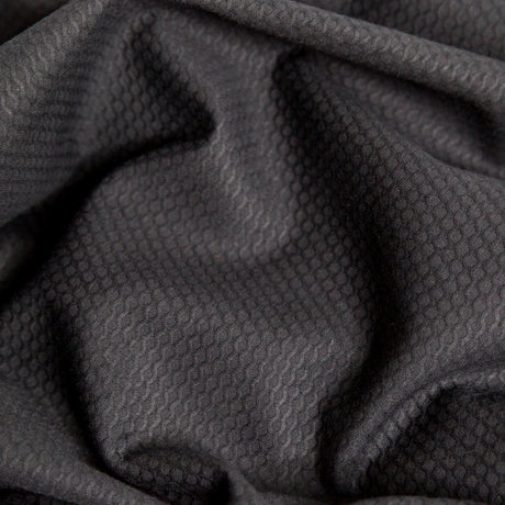 Bullseye Organic Cotton Pique - Black - Maiori Collection