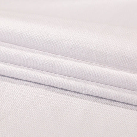 Birdseye Organic Cotton Pique - White - Otranto Collection