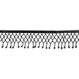 Black Beaded Fringe Trim - 2.5"