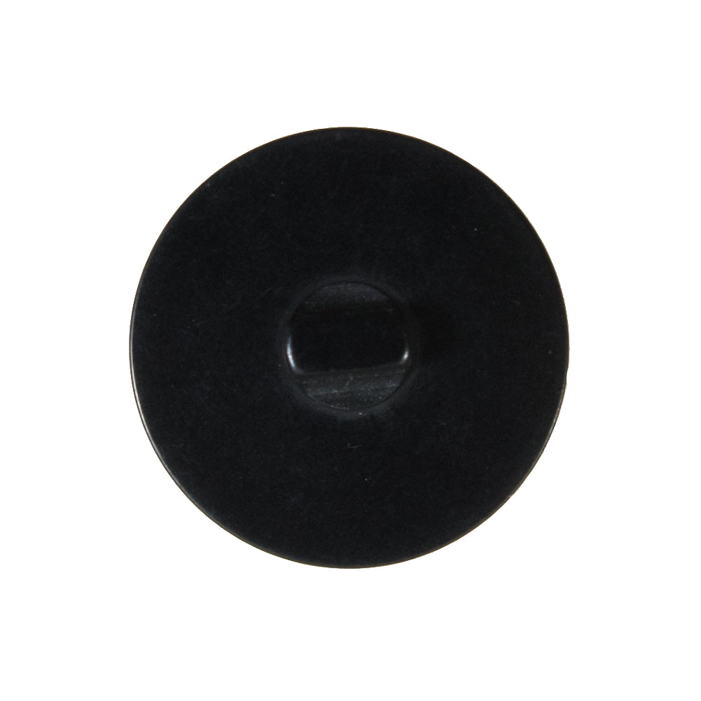 Black Plastic Shank Back Button - 44L/28mm