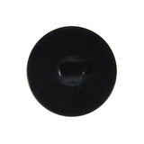 Black Plastic Shank Back Button - 44L/28mm