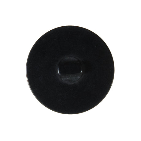 Black Plastic Shank Back Button - 44L/28mm
