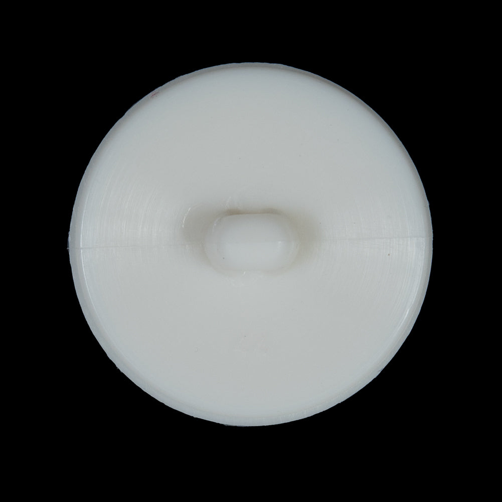 Ivory Shank Back Plastic Button - 44L/28mm