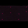 Fuchsia Russian Veiling with Pom Poms - 9"
