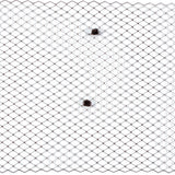 Brown Russian Veiling with Pom Poms - 9"