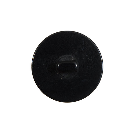 Black Plastic Shank Back Button - 36L/23mm