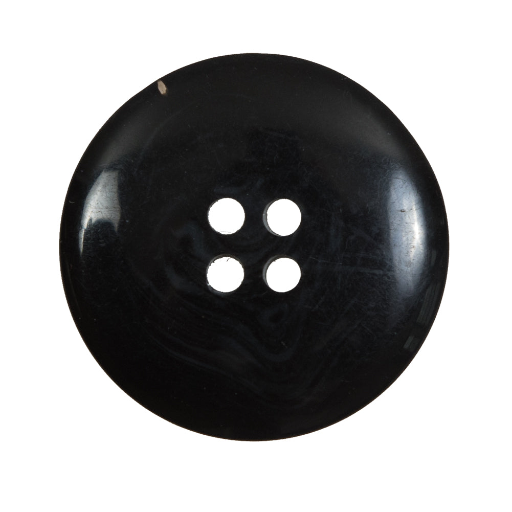 Black Plastic 4-Hole Button - 40L/25.5mm