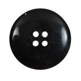 Black Plastic 4-Hole Button - 40L/25.5mm