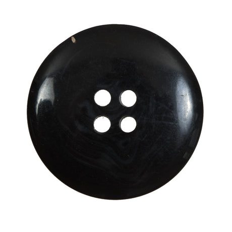 Black Plastic 4-Hole Button - 40L/25.5mm