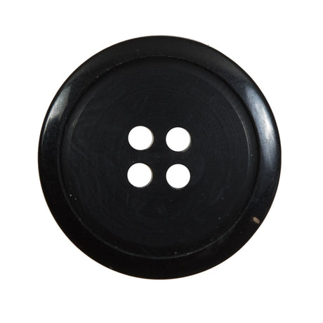 Black Plastic 4-Hole Button - 40L/25.5mm