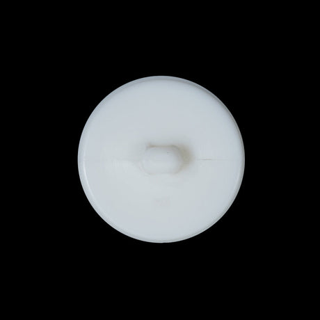 White Beveled Shank Back Button - 36L/23mm