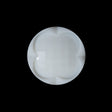 White Beveled Shank Back Button - 36L/23mm
