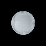 White Beveled Shank Back Button - 36L/23mm