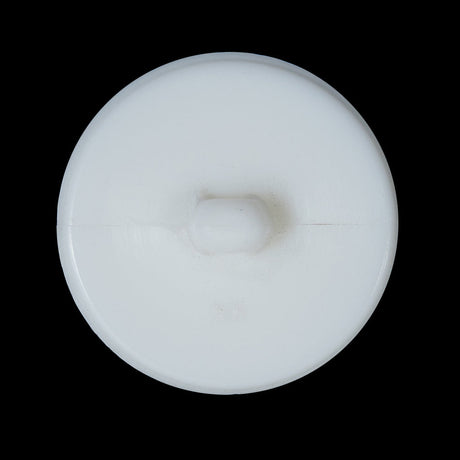 White Beveled Shank Back Button - 44L/28mm