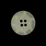 Beige Translucent Plastic 2-Hole Button - 36L/23mm