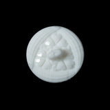 White Etched Shank Back Button - 36L/23mm