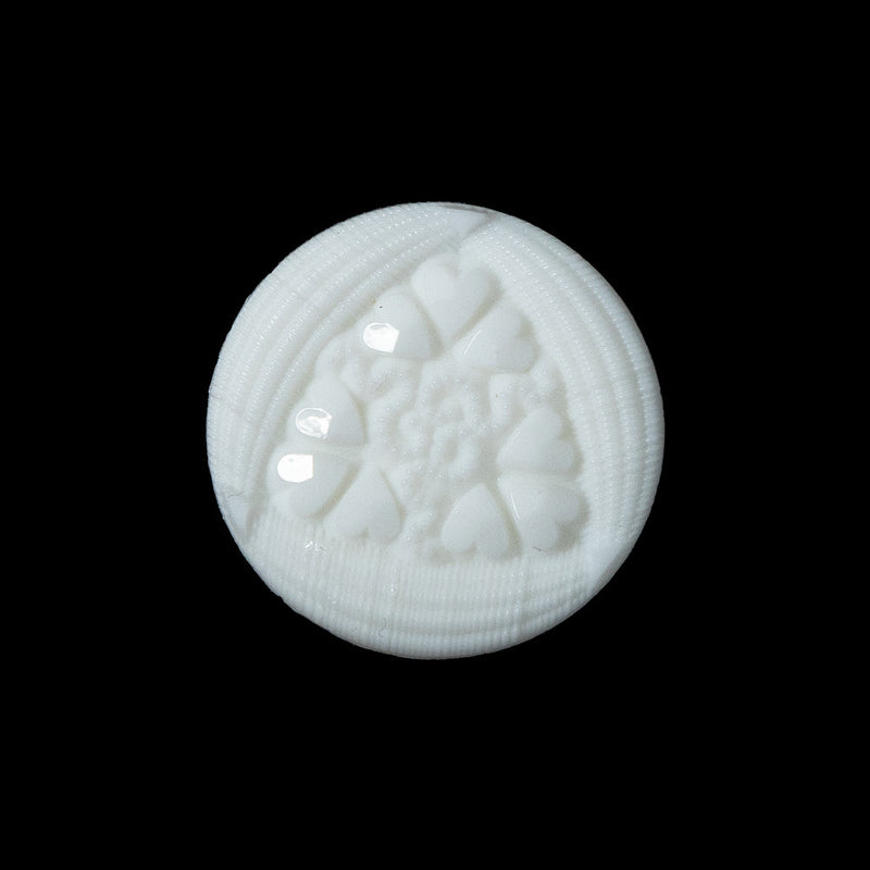 White Etched Shank Back Button - 36L/23mm