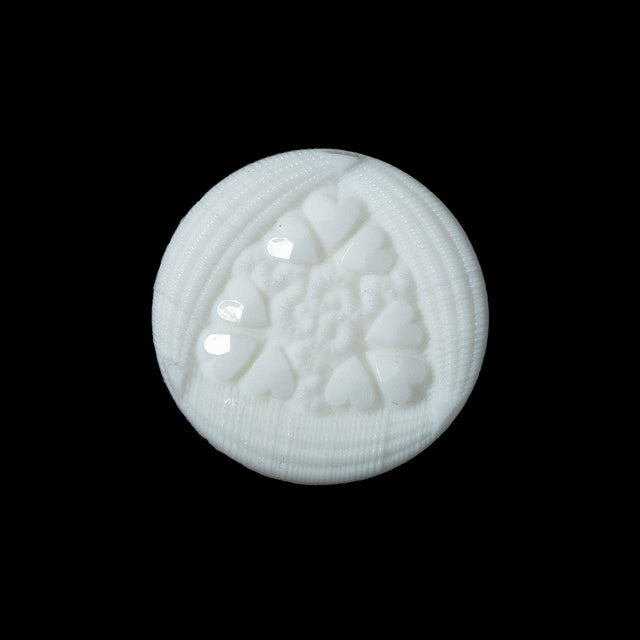 White Etched Shank Back Button - 36L/23mm