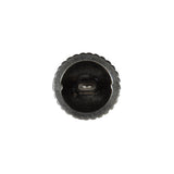 Silver Domed Metal Coat Button - 24L/15mm