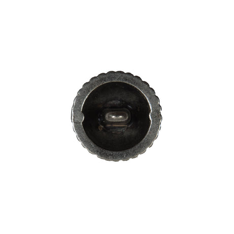 Silver Domed Metal Coat Button - 24L/15mm