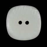 Ivory Square 2-Hole Plastic Button - 44L/28mm