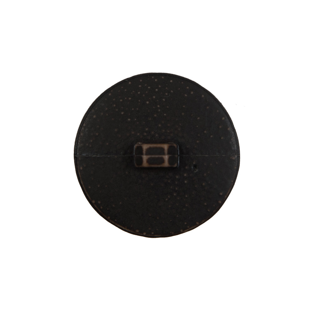 Brown Etched Plastic Shank Back Button - 36L/22mm