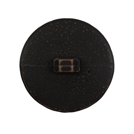 Brown Etched Plastic Shank Back Button - 40L/25.5mm