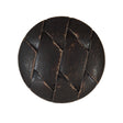 Brown Etched Plastic Shank Back Button - 40L/25.5mm