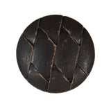 Brown Etched Plastic Shank Back Button - 40L/25.5mm