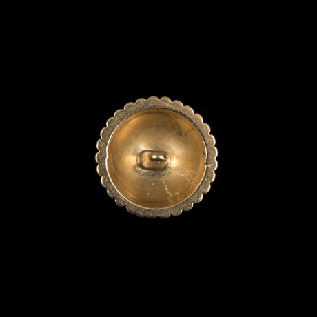 Gold Domed Metal Coat Button - 28L/18mm
