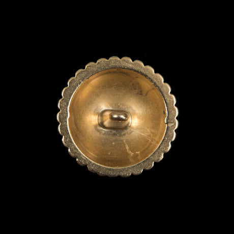 Gold Domed Metal Coat Button - 36L/23mm